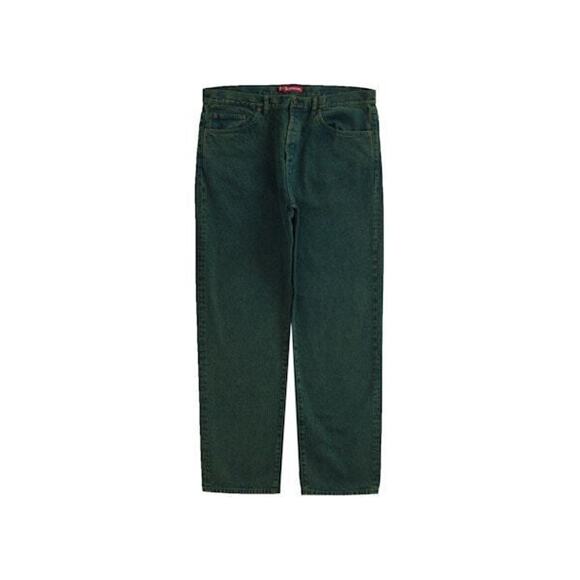 Supreme Regular Jean (SS23) Overdyed Green Sz 36 Sweatpants 